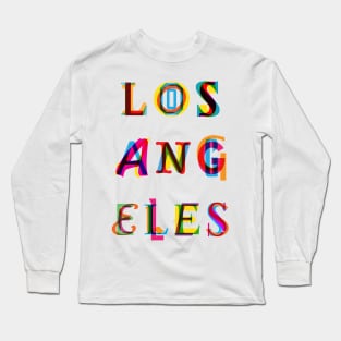 Los Angeles text Long Sleeve T-Shirt